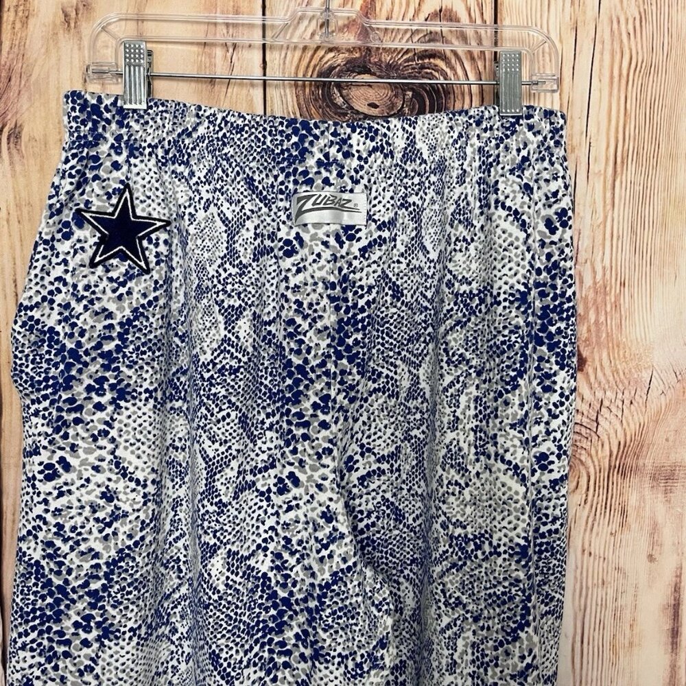 Zubaz Standard Snake Pattern Leggings Dallas Cowboys Embroidered Star Size XL